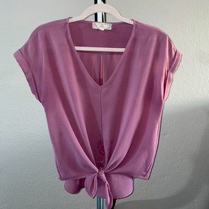 Pink Rose light purple top - size S